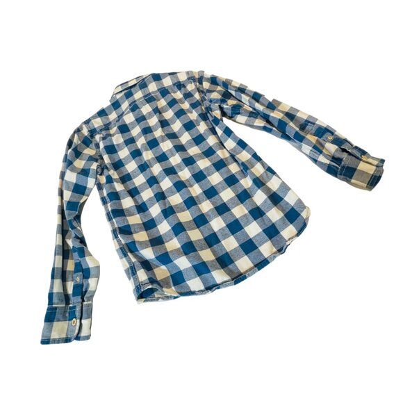 American Eagle Outfitters Blue & White Plaid Button-Up Shirt XS - Picture 3 of 6